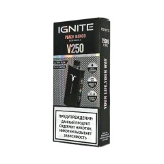 Электронная сигарета Ignite V250 Black 25000 - Peach Mango (Персик манго)